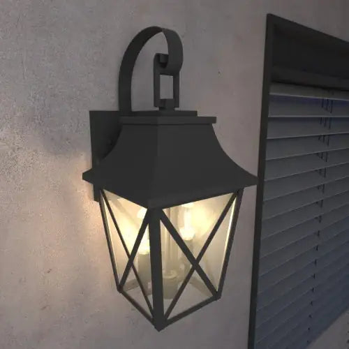 Modern Black Outdoor Wall Light