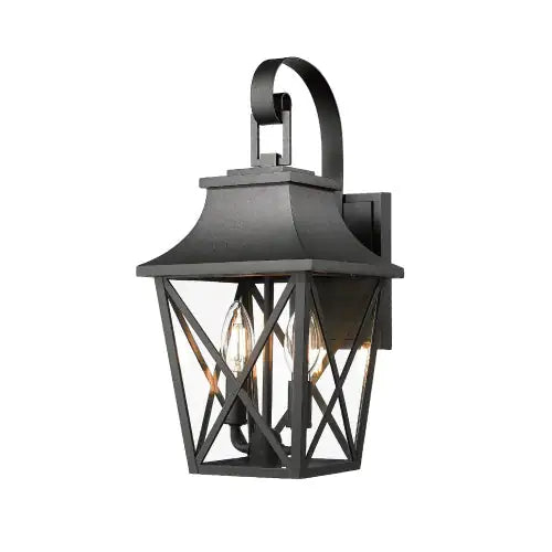Modern Black Outdoor Wall Light