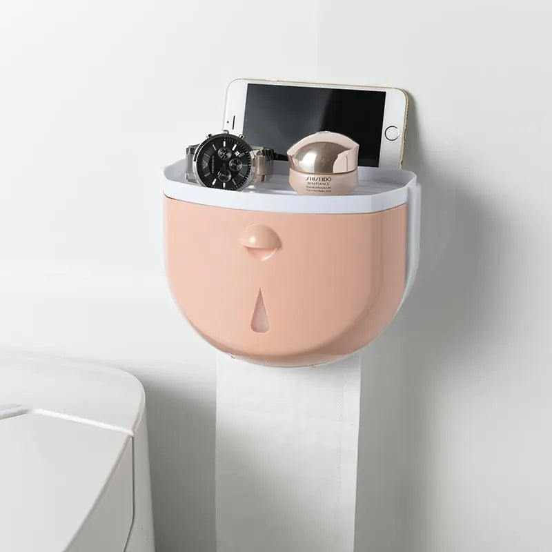 Waterproof Tissue Box and Wall-Mounted Holder
