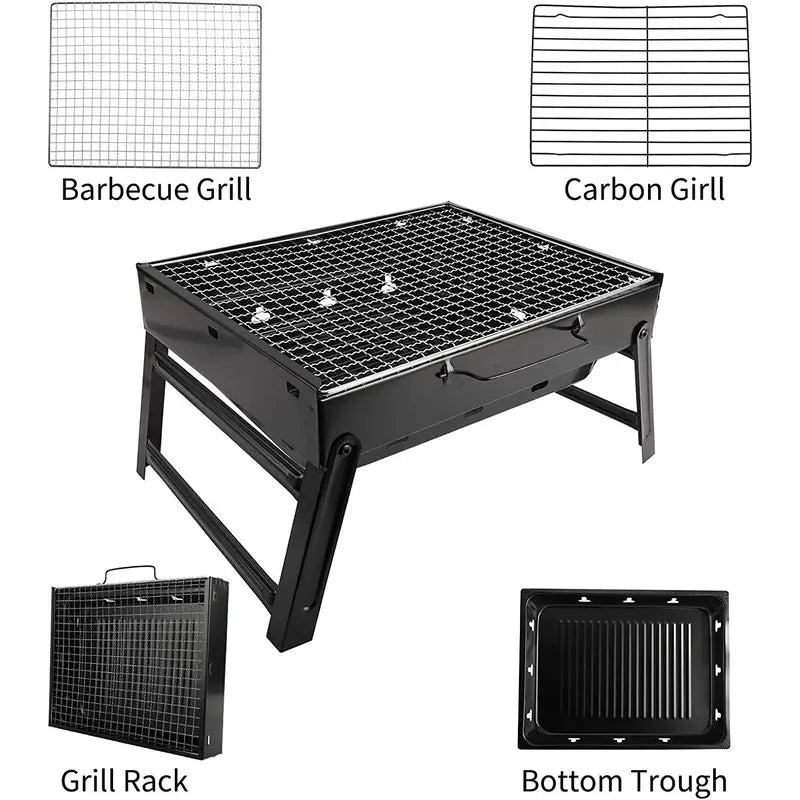 Portable Stainless Steel Charcoal Grill