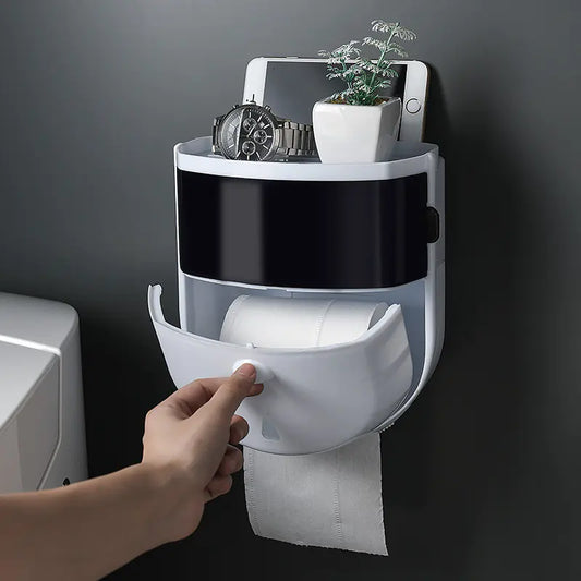 Waterproof Tissue Box and Wall-Mounted Holder