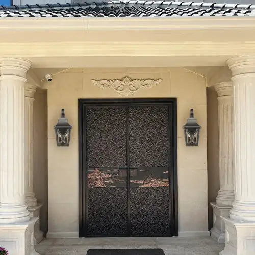 Modern Black Outdoor Wall Light