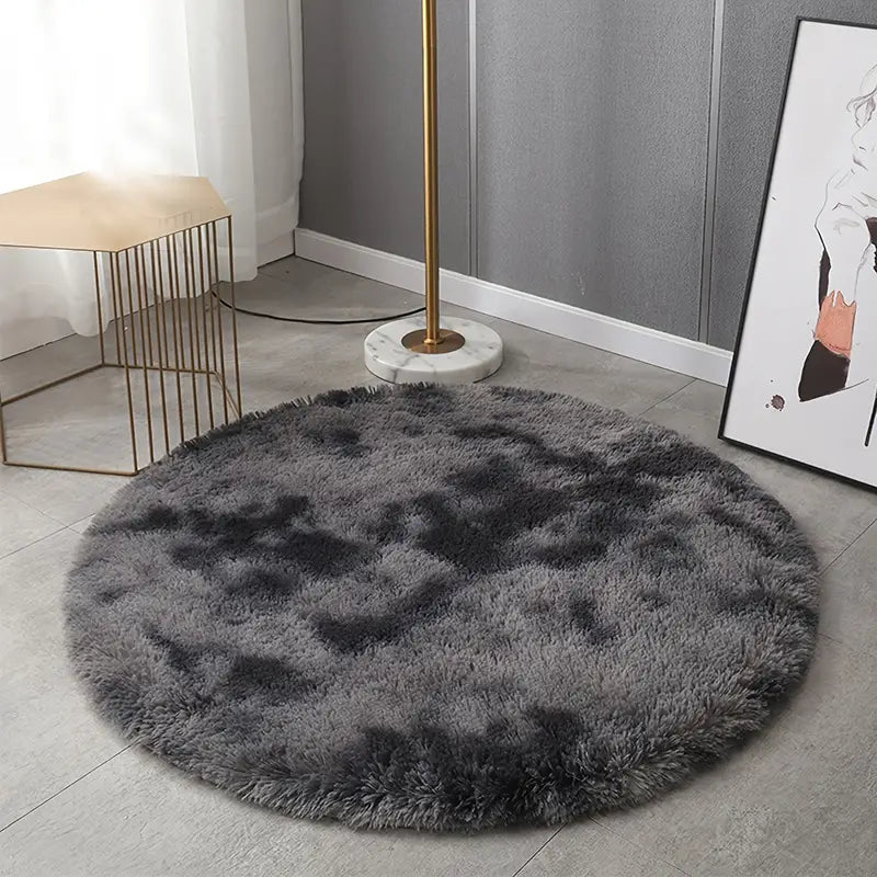 Round Plush Carpet Mat
