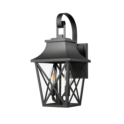 Modern Black Outdoor Wall Light