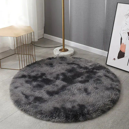 Round Plush Carpet Mat