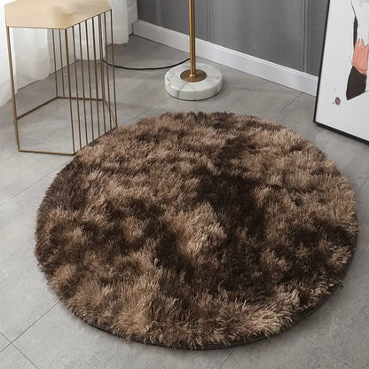 Round Plush Carpet Mat