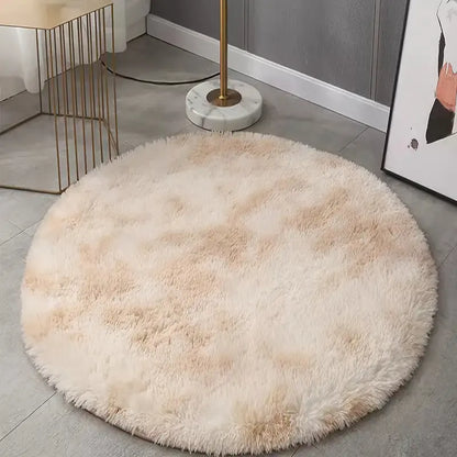 Round Plush Carpet Mat
