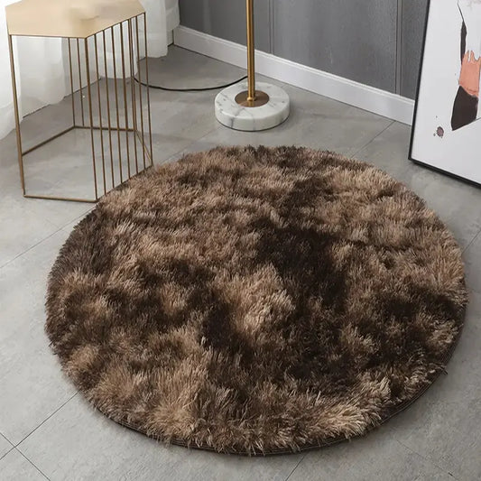 Round Plush Carpet Mat