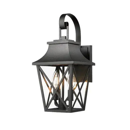 Modern Black Outdoor Wall Light