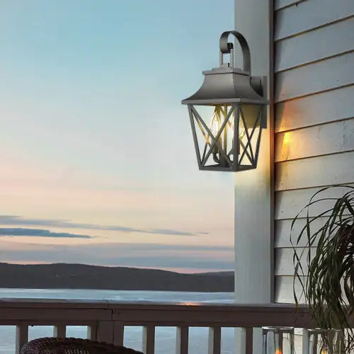 Modern Black Outdoor Wall Light