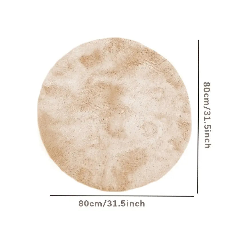 Round Plush Carpet Mat